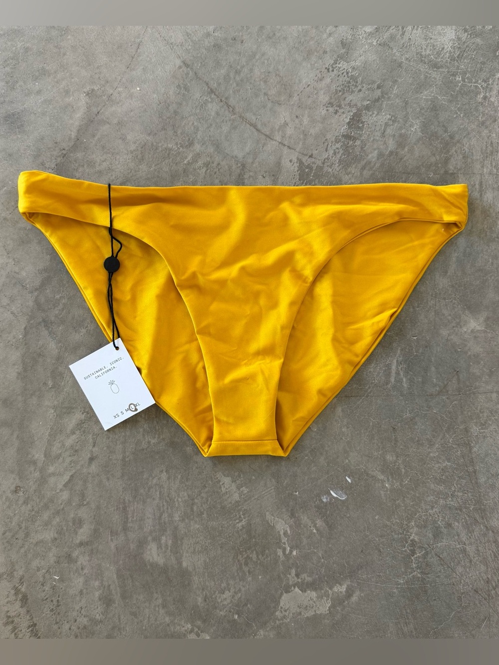 Skatie Bright Yellow Bikini Bottoms